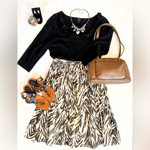 Talbots Tops - Talbots Black 3/4 Sleeve Blouse